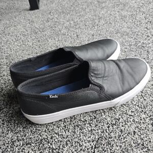 Keds Black Slip-On Leather Sneakers W11